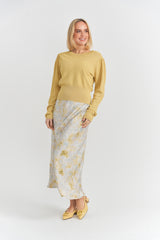 Load image into Gallery viewer, Teen Midi Skirt With Woven Fabric
