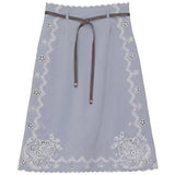 Load image into Gallery viewer, Teen A Line Skirt With Embroidery
