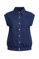 Load image into Gallery viewer, Ladies Maternity Denim Jacket Vest
