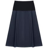 Load image into Gallery viewer, Ladies Maternity Chambray Midi Skirt
