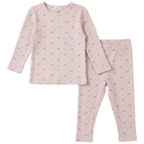 Load image into Gallery viewer, Girls Cotton Spandex Rib Bear Bow Print 2 PC
