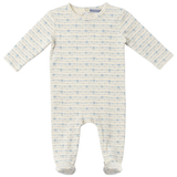 Load image into Gallery viewer, Baby Stripped Dotted Heart and Star Onesie
