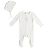 Load image into Gallery viewer, Baby Cotton Pointelle Girls Hot Air Balloon Layette
