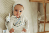 Load image into Gallery viewer, Baby Cotton Spandex Boys Wrap Layette With Cherries
