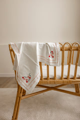 Load image into Gallery viewer, Baby Cotton Spandex Girls Blanket With Cherries
