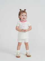 Load image into Gallery viewer, Cotton Spandex Girls Surfing Sunday 2 PC Set
