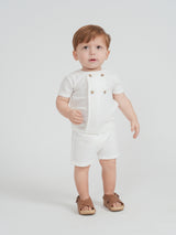 Load image into Gallery viewer, Seersucker Boys Wrap Jacket Set
