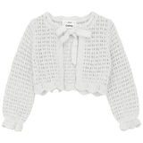 Load image into Gallery viewer, Girls Linen Double Breast Set Cardigan
