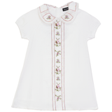 Load image into Gallery viewer, Girls Embroidery Floral Front Colomn Dress
