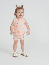 Load image into Gallery viewer, Baby's Faded Printed Sleeveless Top And Pant Set
