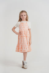 Load image into Gallery viewer, Girls Faded Printed Tiered Jumper
