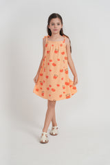 Load image into Gallery viewer, Cotton Terry Girls "Peach" Jumper
