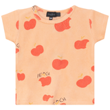 Load image into Gallery viewer, Baby Girls Cotton Terry "Peach" 2 PC Short Set
