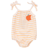 Load image into Gallery viewer, Baby Girls Cotton Terry "Peach" Bubble
