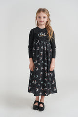 Load image into Gallery viewer, Girls Cotton Floral Robe With Embroidery
