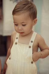 Load image into Gallery viewer, Boys Textured Linen Baby Overall

