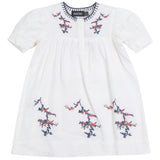 Load image into Gallery viewer, Girls Woven Cotton Dress With Embroidery
