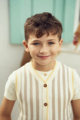 Load image into Gallery viewer, Boys Checkered Knit Sweater
