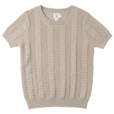 Load image into Gallery viewer, Boys Textured Colomn Design Knit Sweater
