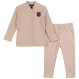 Load image into Gallery viewer, Girls Rib Button Down Top With Pant Set
