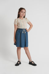 Load image into Gallery viewer, Printed Cotton Rib Girls T Shirt
