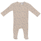 Load image into Gallery viewer, Baby Cotton Rib Floral Onesie
