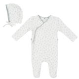 Load image into Gallery viewer, Boys Fake Wrap Aop Cherry Rib Stretchie
