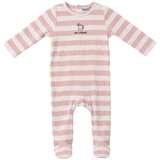 Load image into Gallery viewer, Baby Girls 2X2 Rib Striped Onesie
