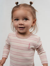 Load image into Gallery viewer, Girls Baby Stripped Onesie
