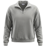 Load image into Gallery viewer, 1/2 Zipper T Shirt With Stripped Detail
