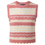 Load image into Gallery viewer, Teens Pointelle Striped Vest
