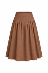 Load image into Gallery viewer, Teen Solid Color Wide Waist Midi Skirt
