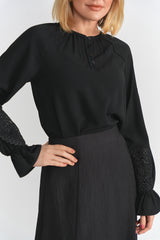 Load image into Gallery viewer, Teens Crochet Lace Flower Blouse
