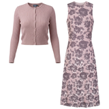 Load image into Gallery viewer, Teens Print Jumper With Knit Cardigan Set
