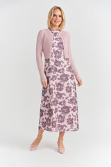 Load image into Gallery viewer, Teens Print Jumper With Knit Cardigan Set
