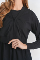 Load image into Gallery viewer, Ladies 1X1 Rib Knit Cardigan
