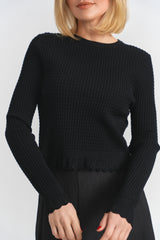 Load image into Gallery viewer, Teen Raised Ribbled Knit Sweater
