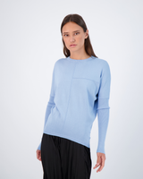 Load image into Gallery viewer, Ribbed Dolman Knit Top With Pinched Seams
