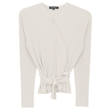 Load image into Gallery viewer, Wrap Pointelle Knit Top
