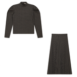 Load image into Gallery viewer, Knit Hound Tooth 2 PC Set
