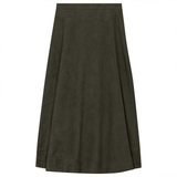 Load image into Gallery viewer, Suede A-Line Midi Skirt
