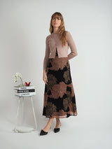 Load image into Gallery viewer, Ladies Cropped Ribbed Knit Cardigan
