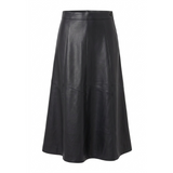 Load image into Gallery viewer, Paneled Midi Leather Skirt
