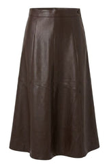 Load image into Gallery viewer, Paneled Midi Leather Skirt
