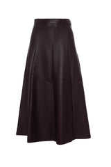 Load image into Gallery viewer, Paneled Midi Leather Skirt
