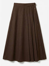 Load image into Gallery viewer, Side Pleated Wrap Midi Skirt
