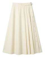 Load image into Gallery viewer, Side Pleated Wrap Midi Skirt
