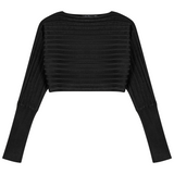 Load image into Gallery viewer, Ladies Cropped Ribbed Sweater
