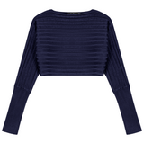 Load image into Gallery viewer, Ladies Cropped Ribbed Sweater
