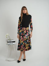 Load image into Gallery viewer, Printed Satin Midi Shirt Dress
